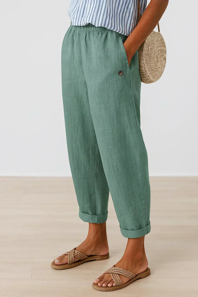 Jemma™ Timeless Linen-Cotton Trousers