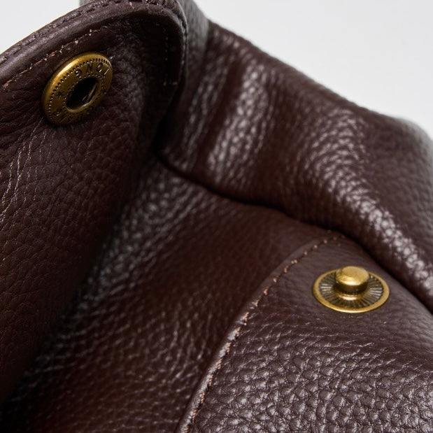 Retro Genuine Leather Soft Minimalist Tote Bag