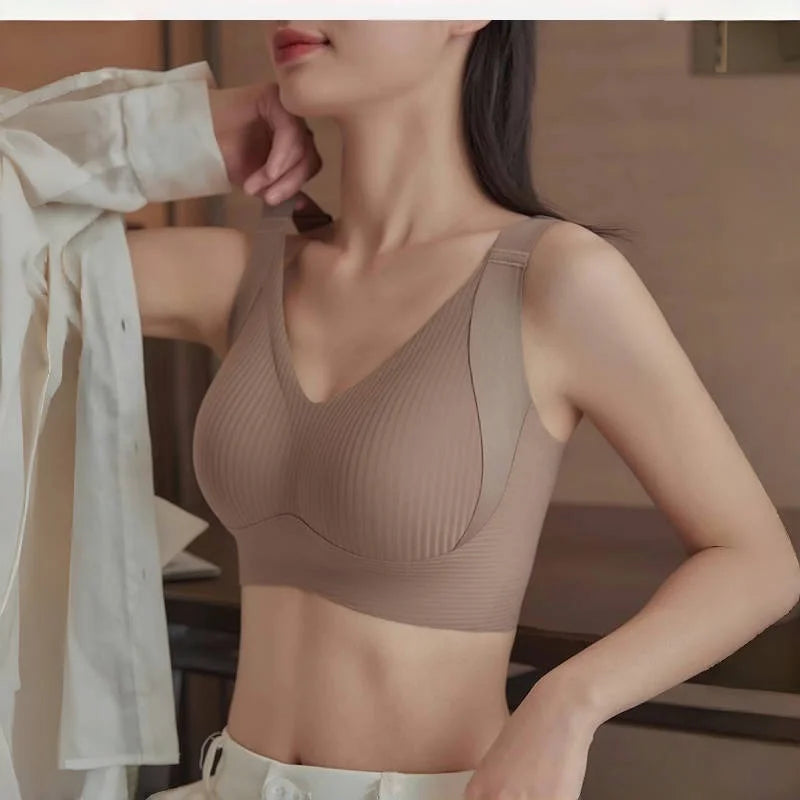 Plus Size Seamless Wireless Bra | Comfort & Support