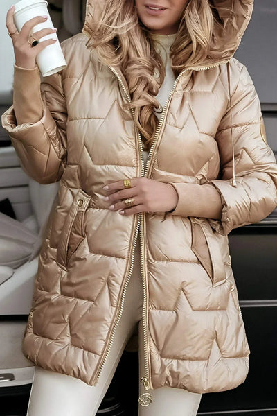 Harper – Elegant Winter Coat with Hood and Padding