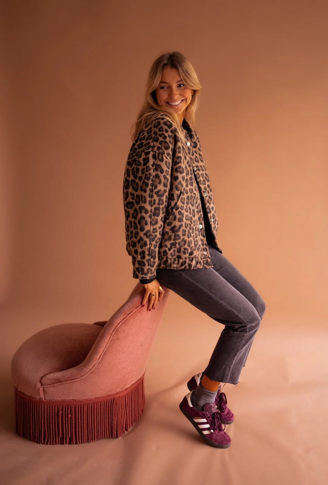 NATALIE LEOPARD PRINT COAT