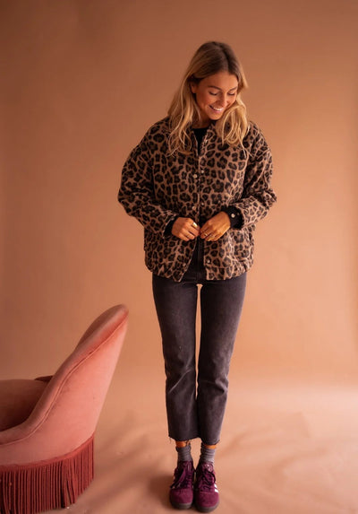 NATALIE LEOPARD PRINT COAT