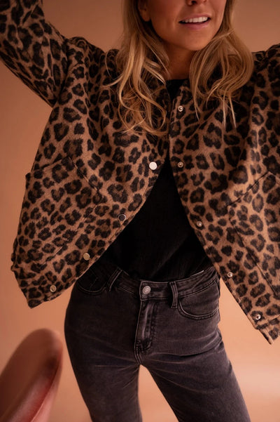 NATALIE LEOPARD PRINT COAT
