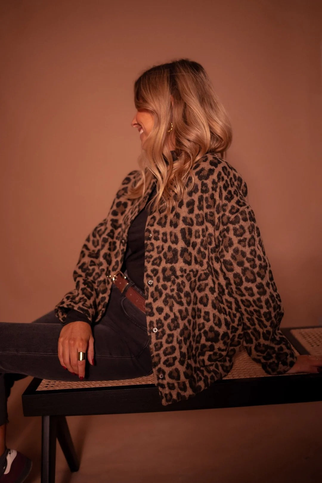 NATALIE LEOPARD PRINT COAT