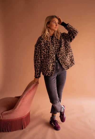 NATALIE LEOPARD PRINT COAT