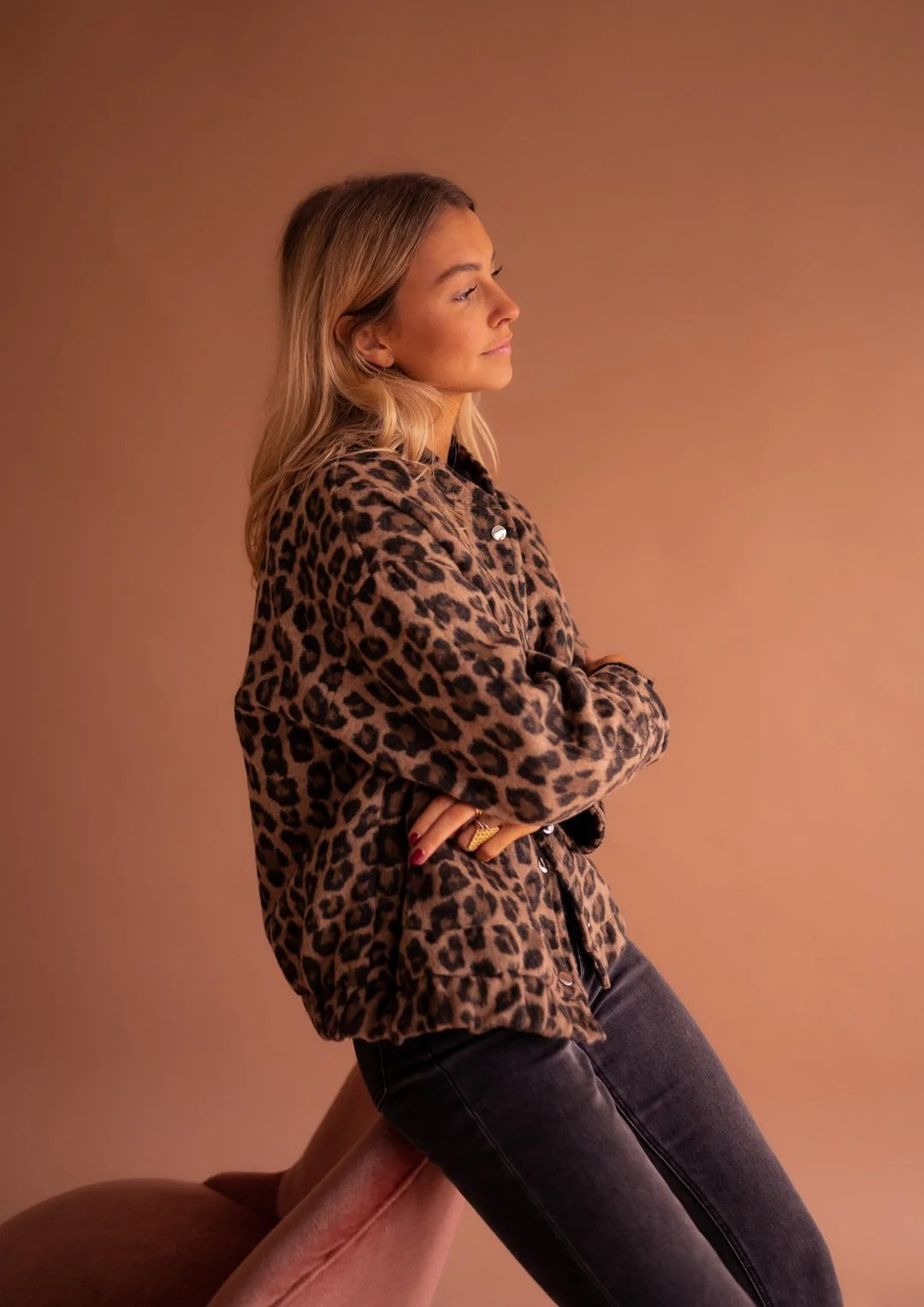 NATALIE LEOPARD PRINT COAT
