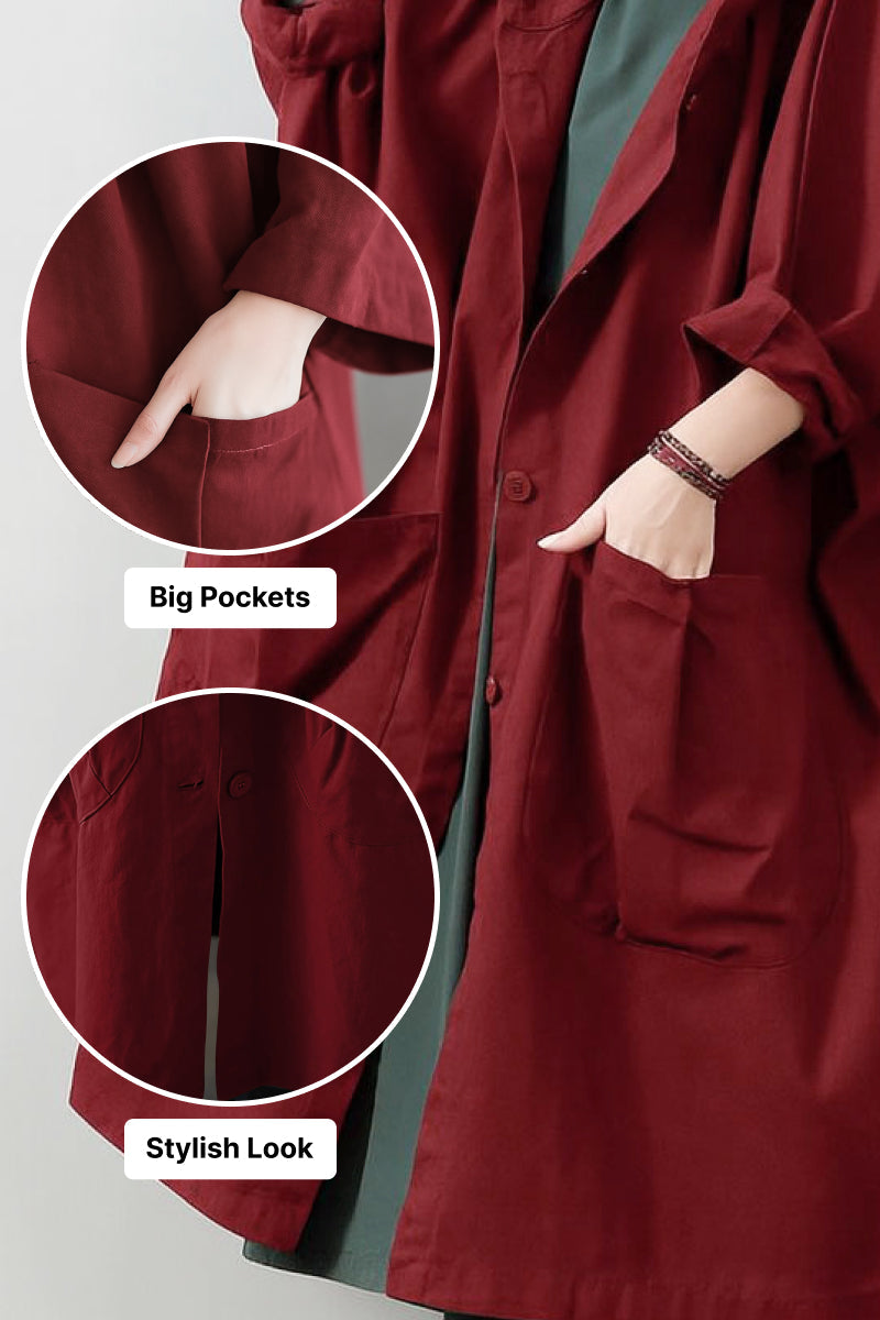 Indigo | Oversized Windbreaker Jacket