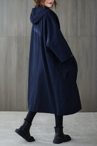 Indigo | Oversized Windbreaker Jacket