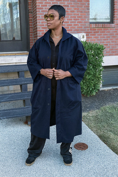 Indigo | Oversized Windbreaker Jacket